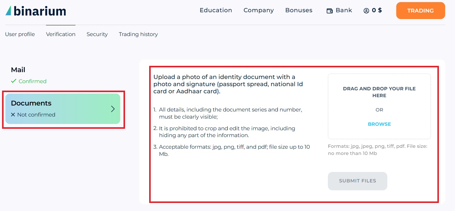 Procesul de verificare a contului Binarium 2026: Cum să finalizați KYC cu ușurință