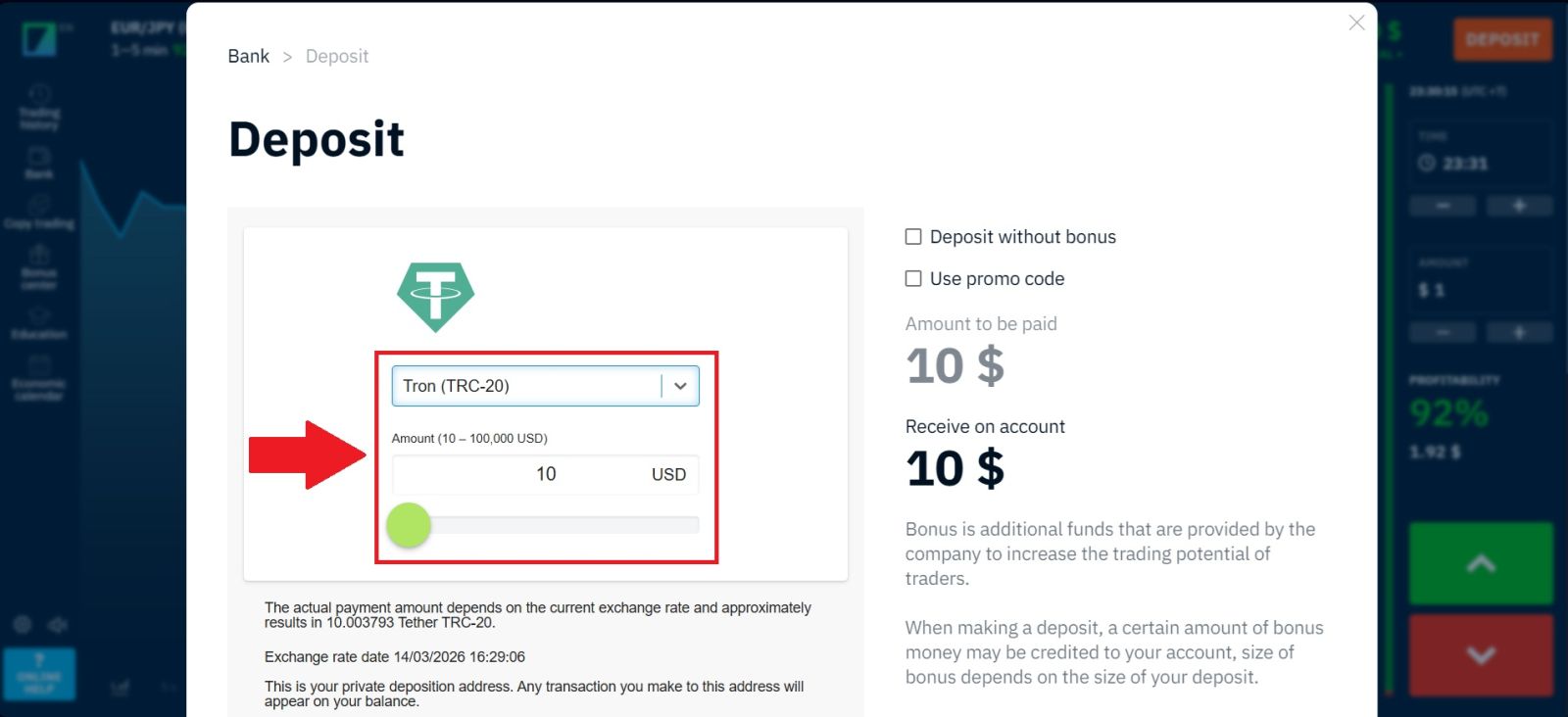Tutorial sui depositi Binarium 2026: processo di finanziamento semplice e veloce